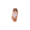 Body string blanc dentelle profond décolleté 